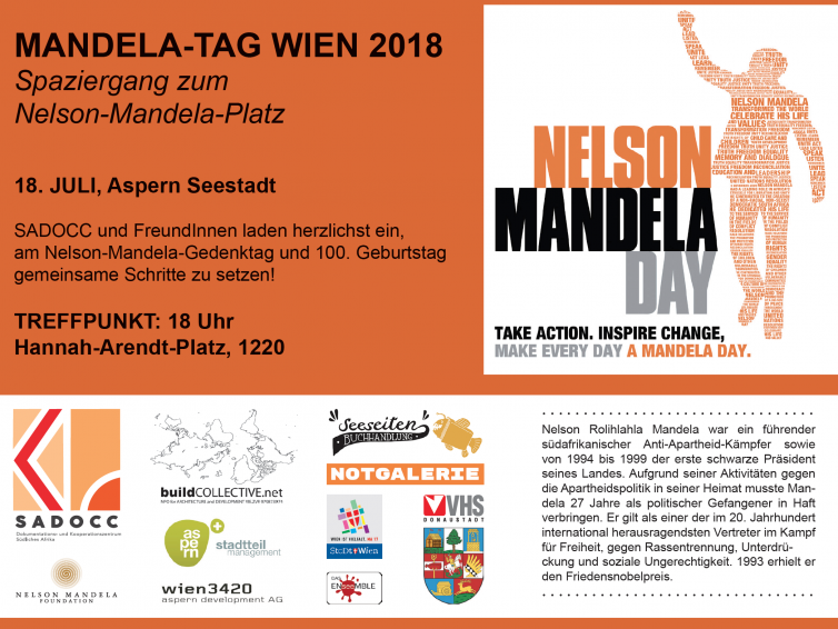 Nelson Mandela Tag am 18. Juli 2018 um 18 Uhr